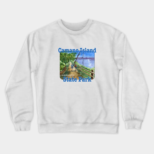 Camano Island State Park, Washington Crewneck Sweatshirt by MMcBuck